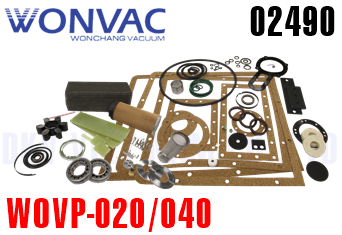 Bộ Gasket kit bơm chân không WonVac 02490