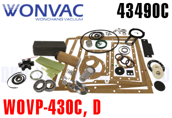 Bộ Gasket kit bơm chân không WonVac 43490C