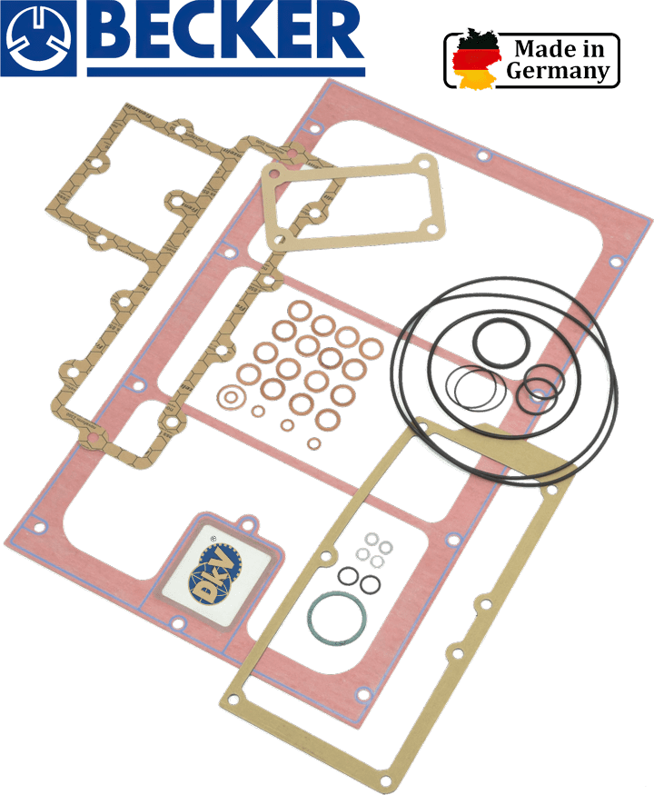 Bộ gioăng phớt Becker 54900026800, Becker Original Gasket Set 54900026800: dùng cho bơm chân không Becker U4.300