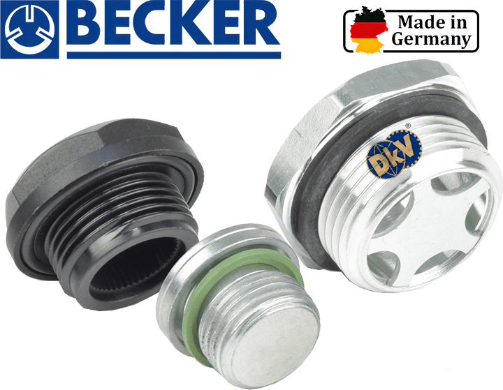 Bộ phụ kiện ngắm dầu Becker 56610054200, Becker Original Oil Sight Glass Kit 56610054200
