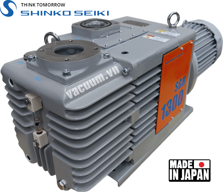 Bơm chân không Shinko Seiki SGH-800, bơm hút chân không Shinko Seiki SGH-800, Shinko Seiki oil sealed rotary vacuum pump SGH-800