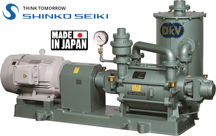 Bơm chân không vòng nước Shinko Seiki SW-25S, bơm hút chân không Shinko Seiki SW-25S, Shinko Seiki water ring vacuum pump SW-25S