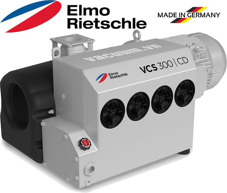 Bơm chân không Elmo Rietschle V-VCS 300, Elmo Rietschle Oil Lubricated Rotary Vane Vacuum Pumps V-VCS 300