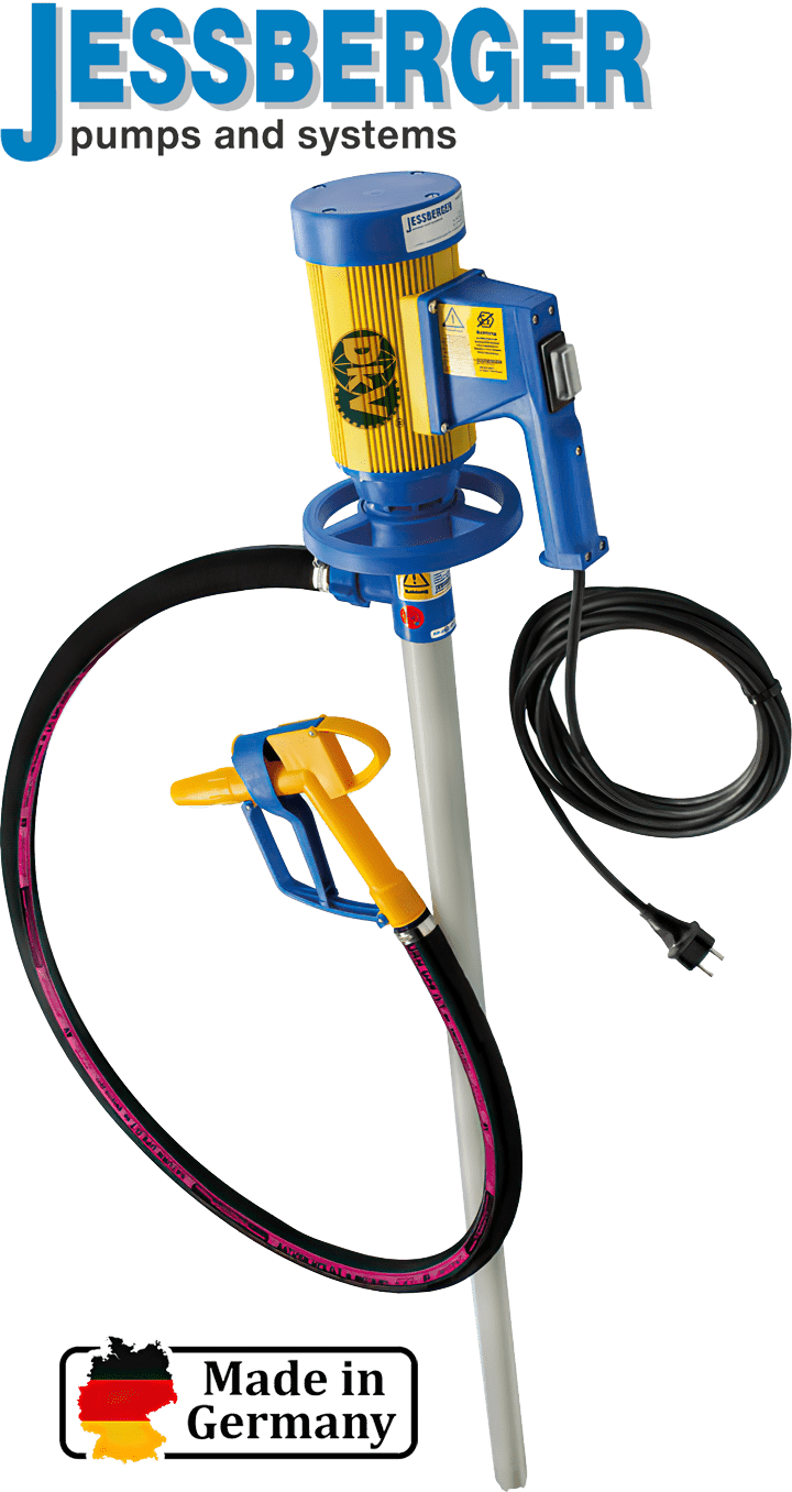 Bơm thùng phuy Jessberger JP-280 PP (HC), 1281 4114, Jessberger drum pump JP-280 PP (HC), 1281 4114