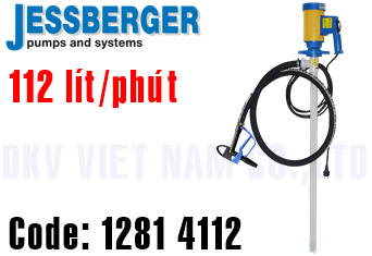 Bơm thùng phuy Jessberger JP-280 PVDF, 1281 4112