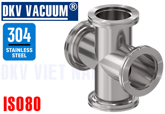 Cút chân không ISO80, chữ thập