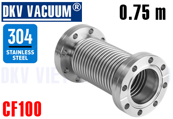 Ống dây chân không CF100, 0.75 mét