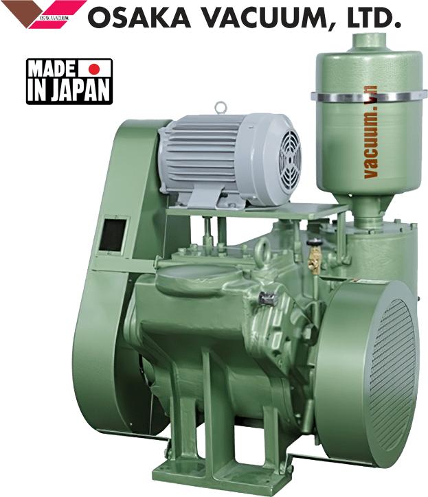 Bơm chân không Osaka P180, bơm hút chân không Osaka P180, Osaka oil belt drive rotary piston vacuum pumps P180