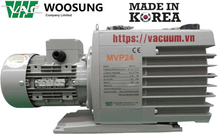 bom chan khong woosung mvp24, woosung oil lubricated rotary vane vacuum pumps mvp24
