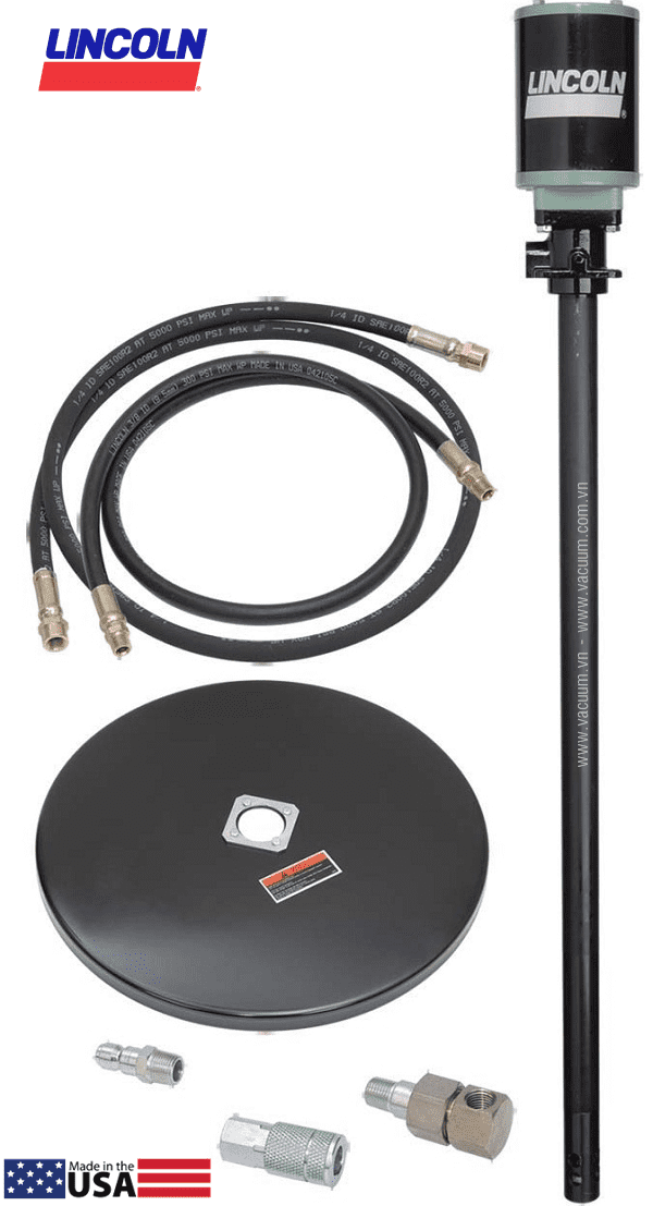 Bộ bơm mỡ khí nén Lincoln V350400DC, Lincoln air grease pump sets V350400DC