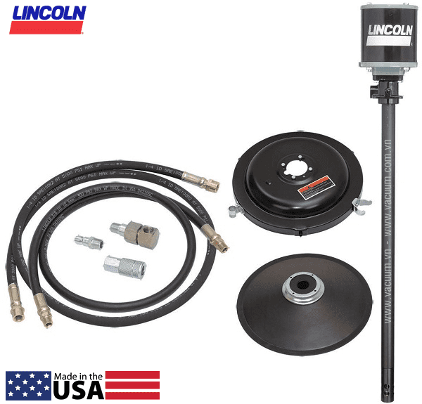 Bộ bơm mỡ khí nén Lincoln V450120DC , Lincoln air grease pump sets V450120DC