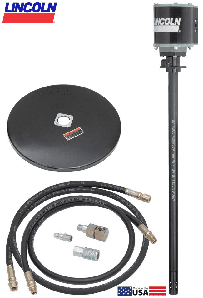 Bộ bơm mỡ khí nén Lincoln V450400DC , Lincoln air grease pump sets V450400DC 