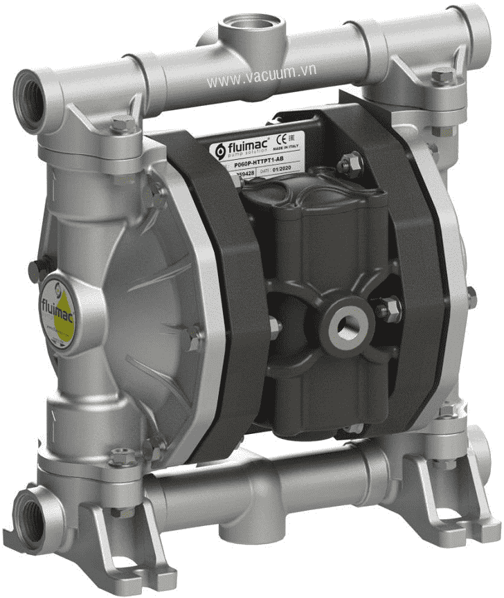 Bơm màng khí nén Fluimac P0060 (ALU), Fluimac diaphragm pump P0060 (ALU)