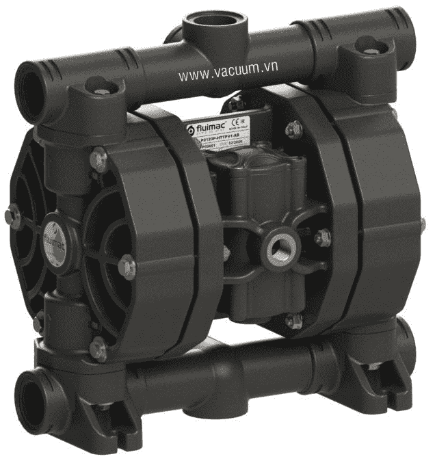 Bơm màng khí nén Fluimac P0120 (PVDF + CF), Fluimac diaphragm pump P0120 (PVDF + CF)