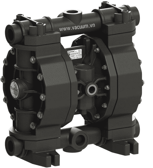 Bơm màng khí nén Fluimac P0250 (PVDF + CF), Fluimac diaphragm pump P0250 (PVDF + CF)