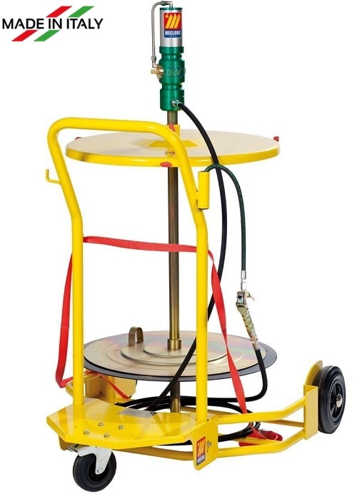 Bộ bơm mỡ khí nén Meclube 013-1121-000, Meclube Pneumatic grease pump sets 013-1121-000