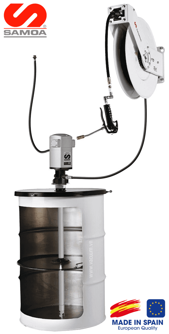 Bộ bơm mỡ khí nén Samoa 453 612 , Samoa air grease pump sets 453 612