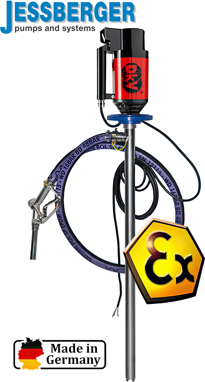 Bơm thùng phuy Jessberger JP-480 SS (1482 4120), Jessberger drum pump JP-480 SS (1482 4120)