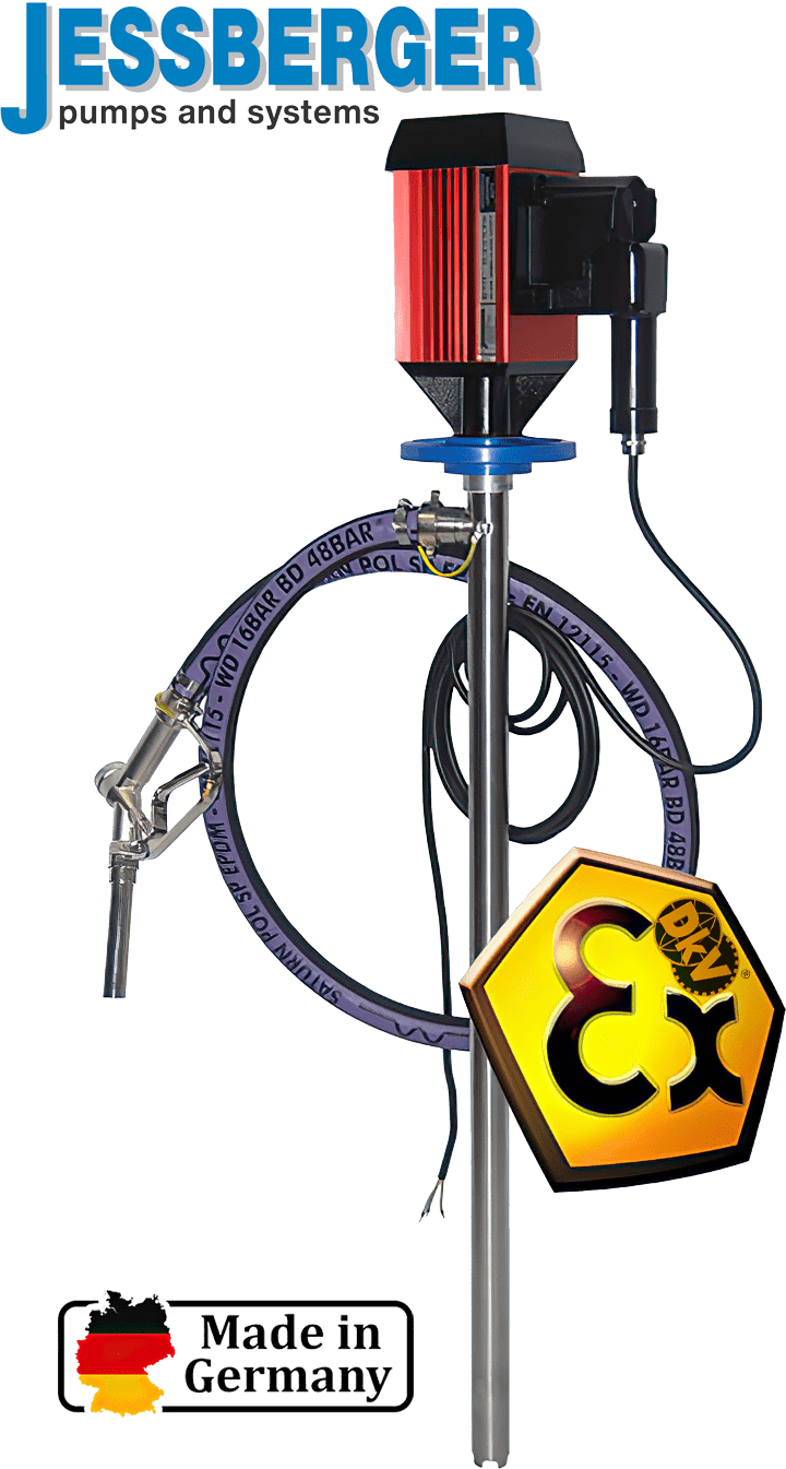 Bơm thùng phuy Jessberger JP-400 SS (1402 4120), Jessberger drum pump JP-400 SS (1402 4120)