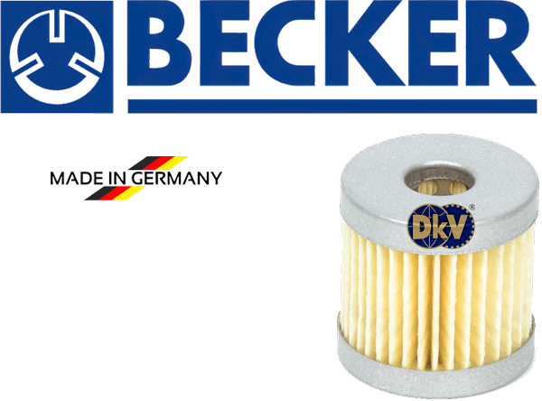 Lọc dầu bơm chân không Becker 90951800000, Becker filter cartridge 90951800000