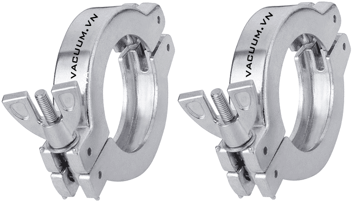 vong kep chan khong nw25, vacuum clamp nw25: chuyen dung de kep cac bich duong ong bom chan khong co duong kinh trong: ø 30 mm, duong kinh ngoai: ø 52 mm.